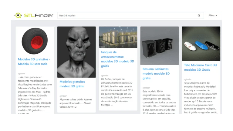 3 SITES PARA BAIXAR MODELOS 3D GRATUITOS