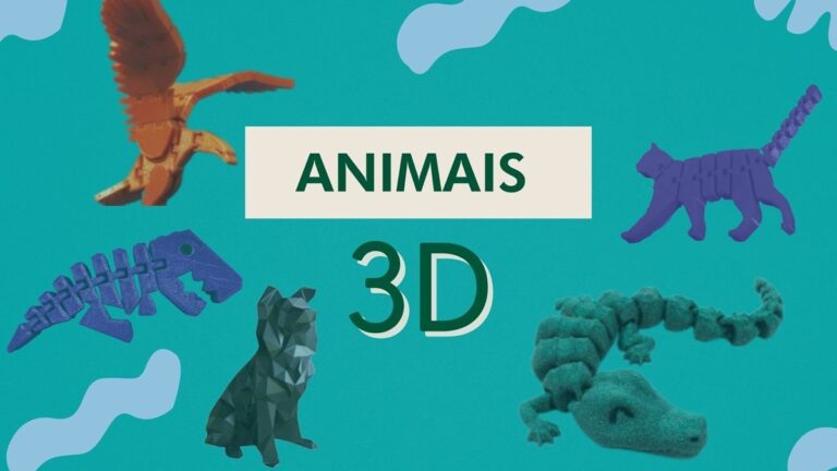 Banner como Imprimir Animais 3D