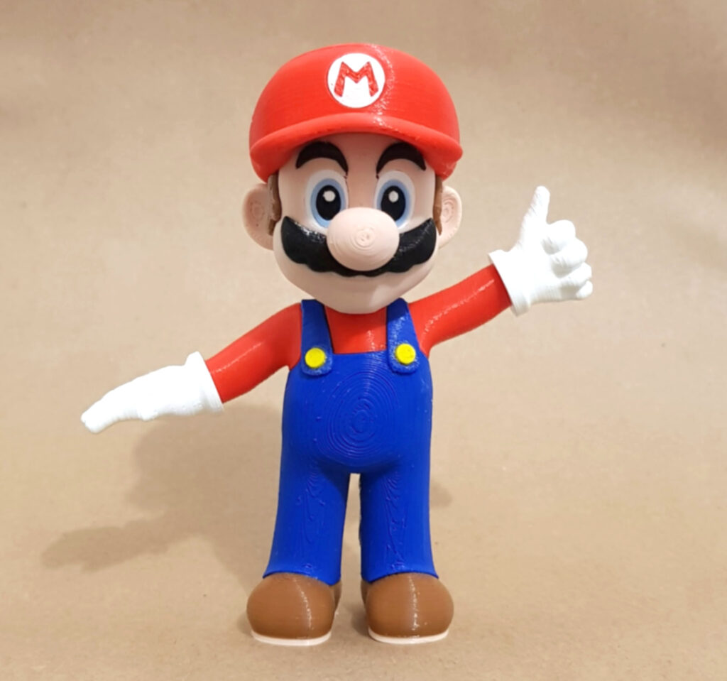Mario da Nintendo impresso com impressora 3D
