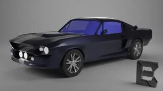 Miniatura de Mustang Shelby STL para Imprimir