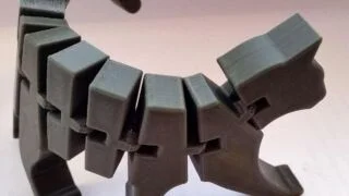 Gato desenho flexível 3D