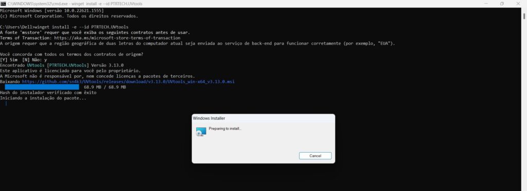 Instalação UVtools Windows