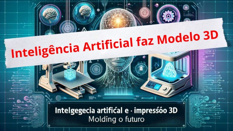 Banner sobre Inteligência artificial para criar modelos 3D