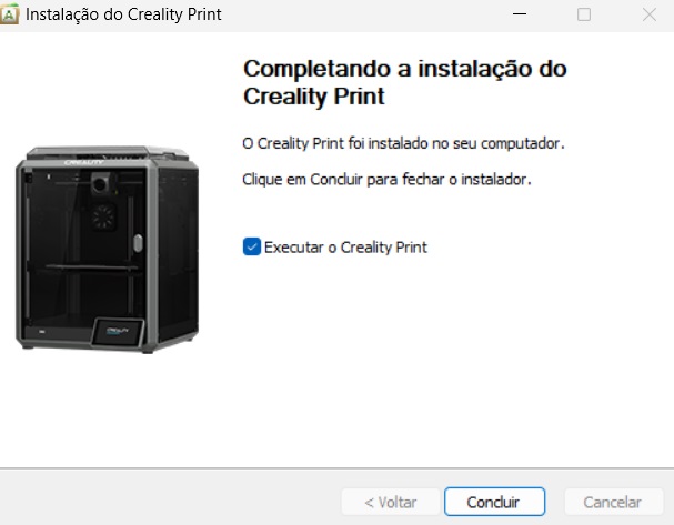 instalação creality print 5