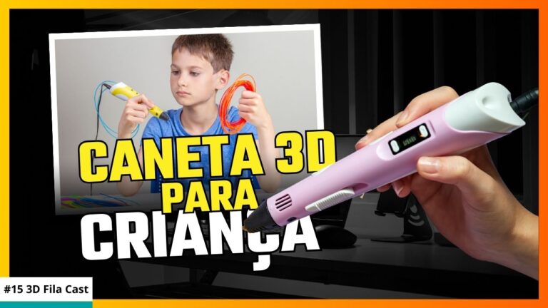 Banner Caneta 3D para criança 3D Fila Cast - Ep 15