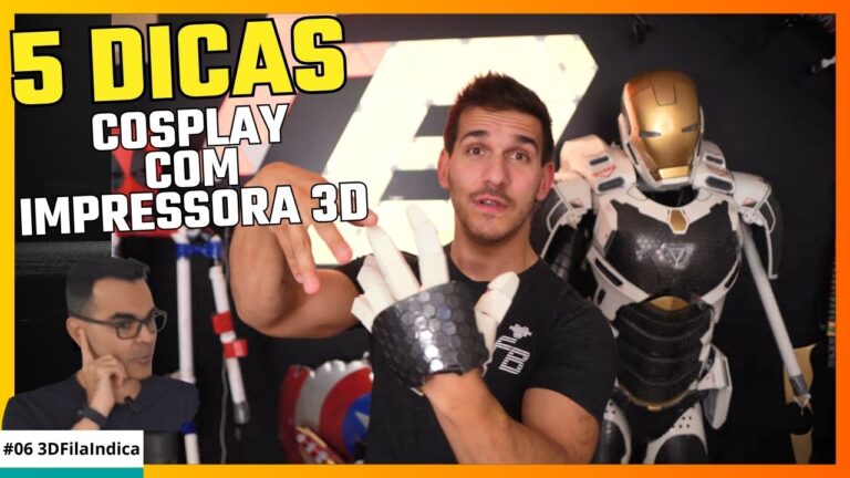 Banner 5 dicas para cosplay e impressora 3d