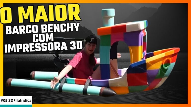 Banner o maior barco benchy do mundo com impressora 3d