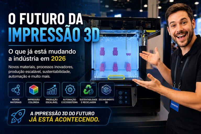 banner futuro da impressao 3d