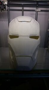 Impressão Homem de Ferro Ironman Mark 42 - capacete frente